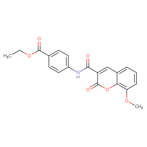 ethyl 4-(8-methoxy-2-oxo-2H-chromene-3-amido)benzoate