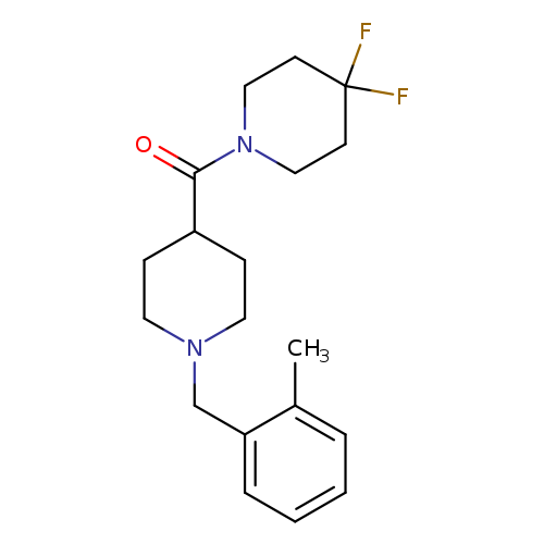 4,4-difluoro-1-{1-[(2-methylphenyl)methyl]piperidine-4-carbonyl}piperidine