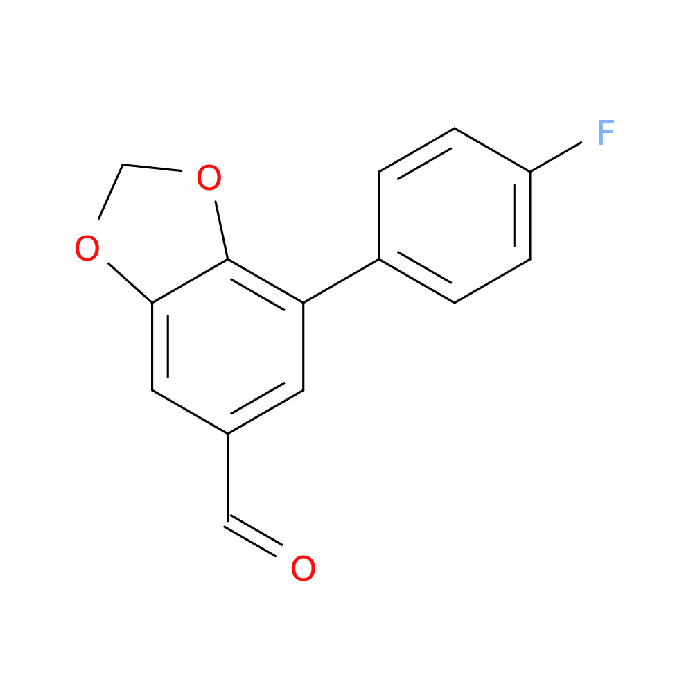 7-(4-fluorophenyl)-1,3-dioxaindane-5-carbaldehyde
