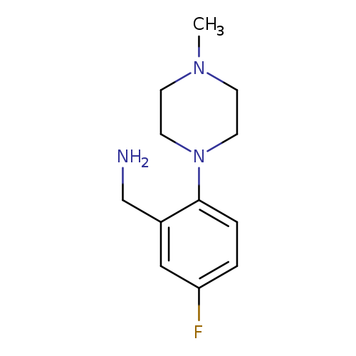 [5-fluoro-2-(4-methylpiperazin-1-yl)phenyl]methanamine