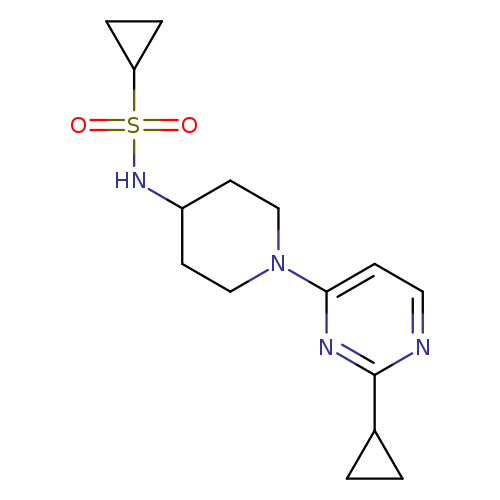 N-[1-(2-cyclopropylpyrimidin-4-yl)piperidin-4-yl]cyclopropanesulfonamide