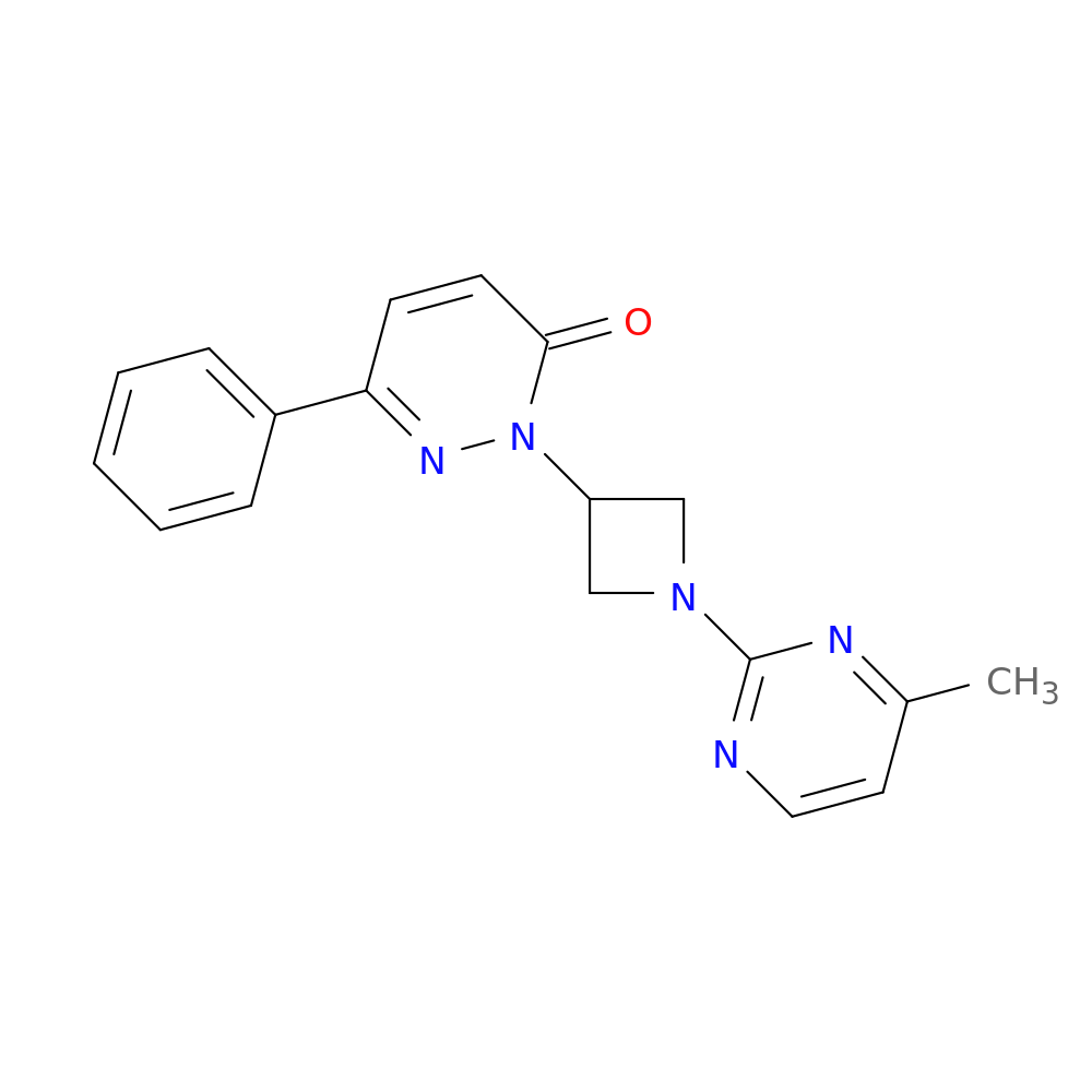 2-[1-(4-methylpyrimidin-2-yl)azetidin-3-yl]-6-phenyl-2,3-dihydropyridazin-3-one