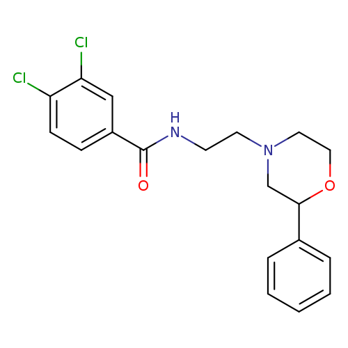 3,4-dichloro-N-[2-(2-phenylmorpholin-4-yl)ethyl]benzamide