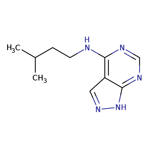 N-(3-methylbutyl)-1H-pyrazolo[3,4-d]pyrimidin-4-amine