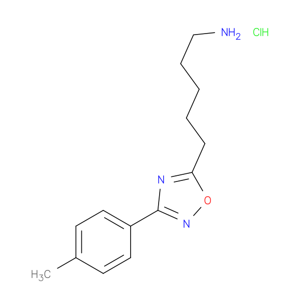 5-[3-(4-methylphenyl)-1,2,4-oxadiazol-5-yl]pentan-1-amine hydrochloride