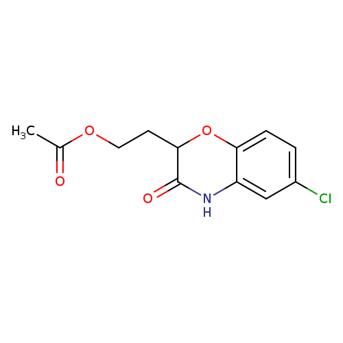 2-(6-chloro-3-oxo-3,4-dihydro-2H-1,4-benzoxazin-2-yl)ethyl acetate