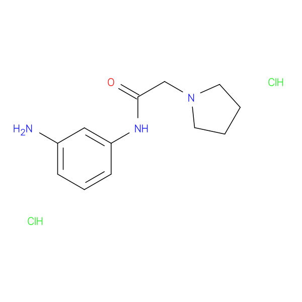 N-(3-aminophenyl)-2-(1-pyrrolidinyl)acetamide dihydrochloride