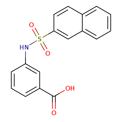 3-(naphthalene-2-sulfonamido)benzoic acid