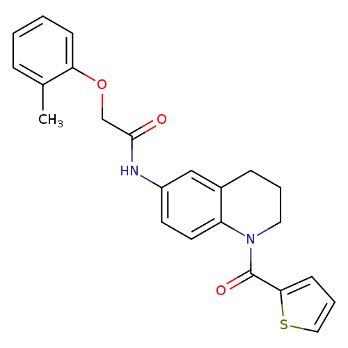 2-(2-methylphenoxy)-N-[1-(thiophene-2-carbonyl)-1,2,3,4-tetrahydroquinolin-6-yl]acetamide