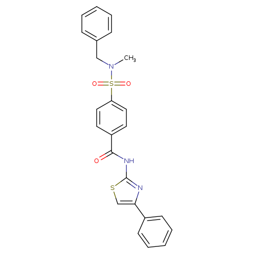 4-[benzyl(methyl)sulfamoyl]-N-(4-phenyl-1,3-thiazol-2-yl)benzamide