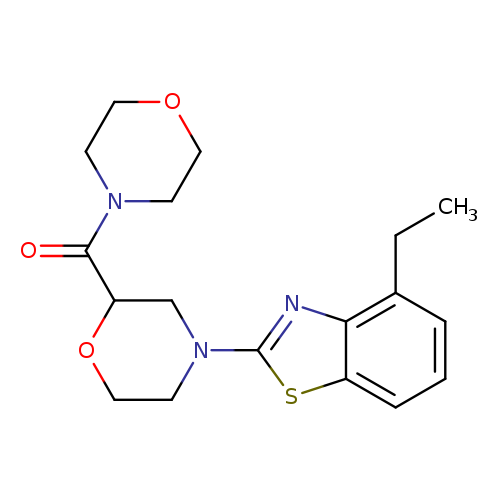 4-ethyl-2-[2-(morpholine-4-carbonyl)morpholin-4-yl]-1,3-benzothiazole