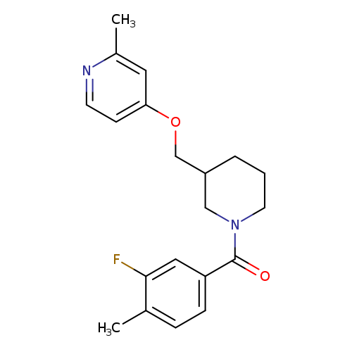 4-{[1-(3-fluoro-4-methylbenzoyl)piperidin-3-yl]methoxy}-2-methylpyridine
