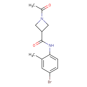 1-acetyl-N-(4-bromo-2-methylphenyl)azetidine-3-carboxamide