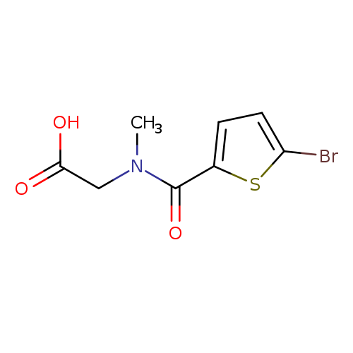 2-[(5-Bromothiophen-2-yl)-n-methylformamido]acetic acid