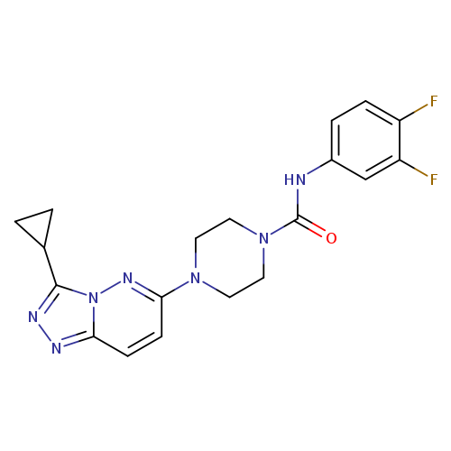 4-{3-cyclopropyl-[1,2,4]triazolo[4,3-b]pyridazin-6-yl}-N-(3,4-difluorophenyl)piperazine-1-carboxamide