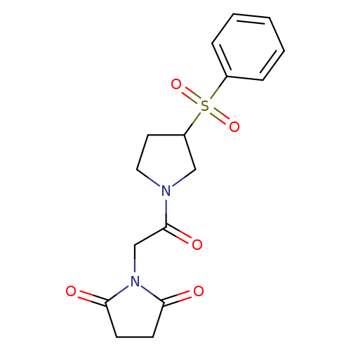 1-{2-[3-(benzenesulfonyl)pyrrolidin-1-yl]-2-oxoethyl}pyrrolidine-2,5-dione