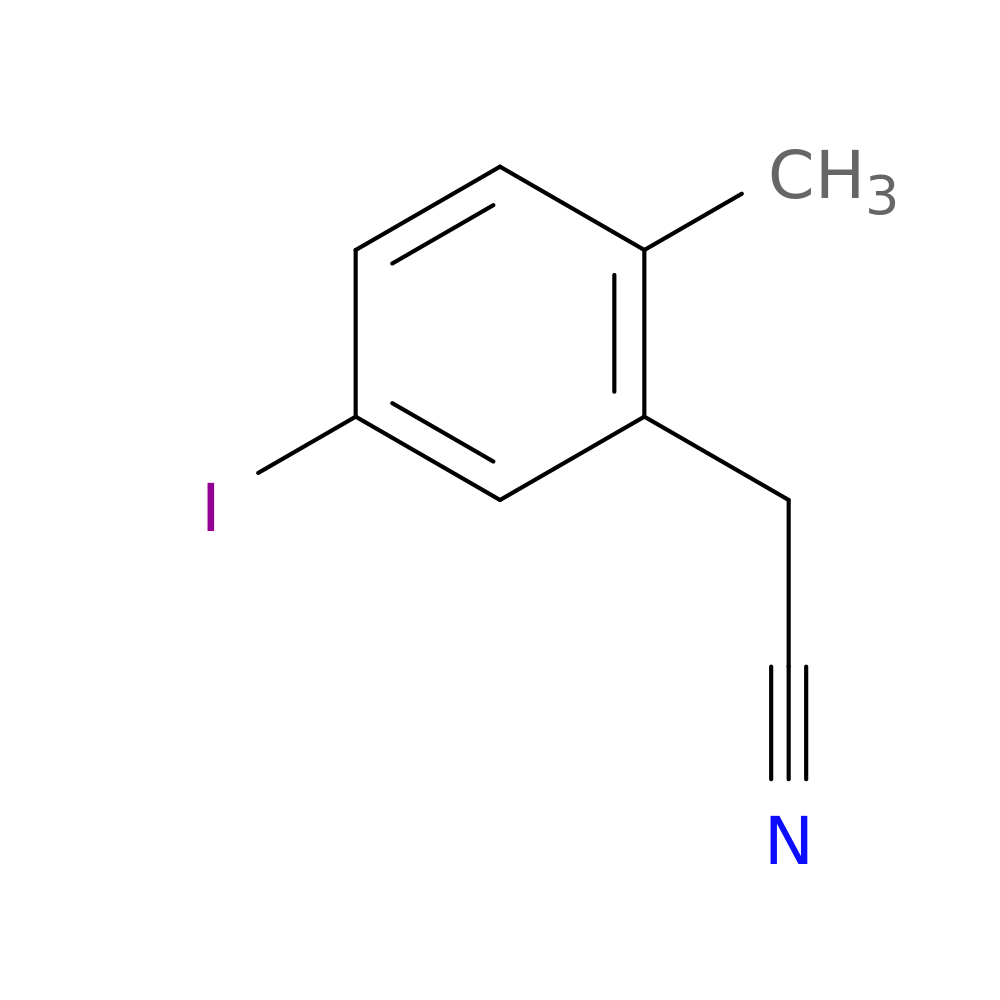2-(5-iodo-2-methylphenyl)acetonitrile