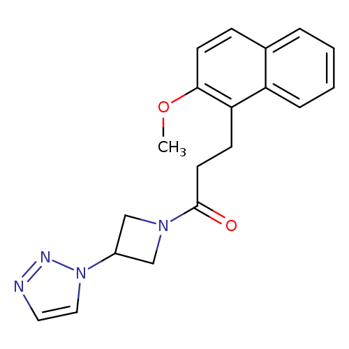 3-(2-methoxynaphthalen-1-yl)-1-[3-(1H-1,2,3-triazol-1-yl)azetidin-1-yl]propan-1-one