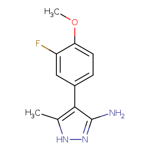 4-(3-fluoro-4-methoxyphenyl)-5-methyl-1H-pyrazol-3-amine