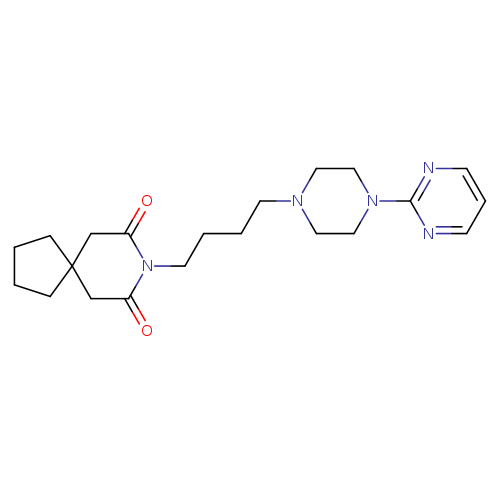 8-Azaspiro[4.5]decane-7,9-dione,8-[4-[4-(2-pyrimidinyl)-1-piperazinyl]butyl]-