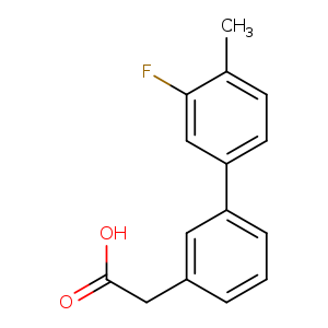 [3-(3-Fluoro-4-methylphenyl)phenyl]acetic acid