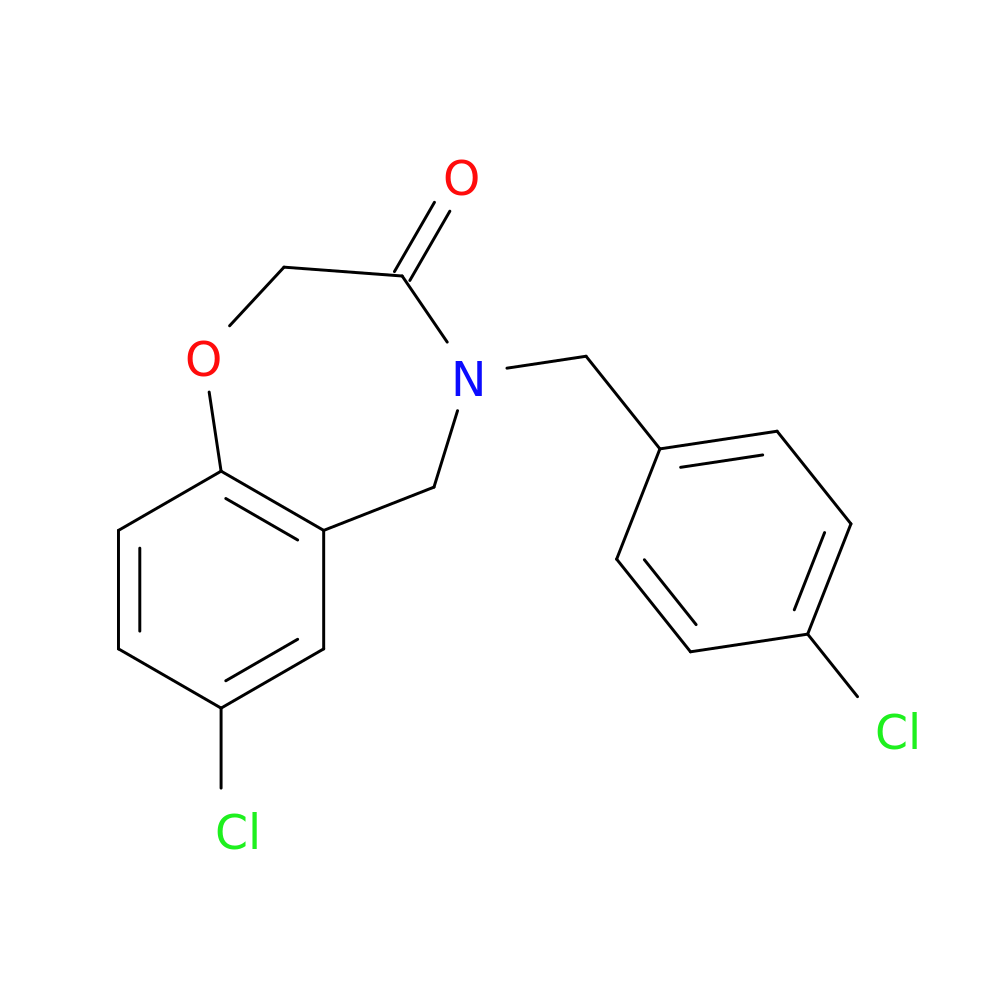 7-chloro-4-[(4-chlorophenyl)methyl]-2,3,4,5-tetrahydro-1,4-benzoxazepin-3-one