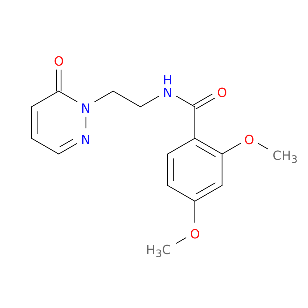 2,4-dimethoxy-N-[2-(6-oxo-1,6-dihydropyridazin-1-yl)ethyl]benzamide