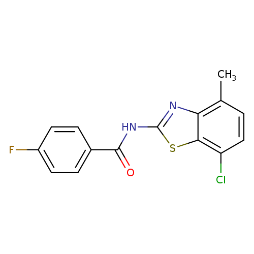 N-(7-chloro-4-methyl-1,3-benzothiazol-2-yl)-4-fluorobenzamide