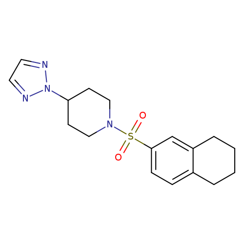 1-(5,6,7,8-tetrahydronaphthalene-2-sulfonyl)-4-(2H-1,2,3-triazol-2-yl)piperidine