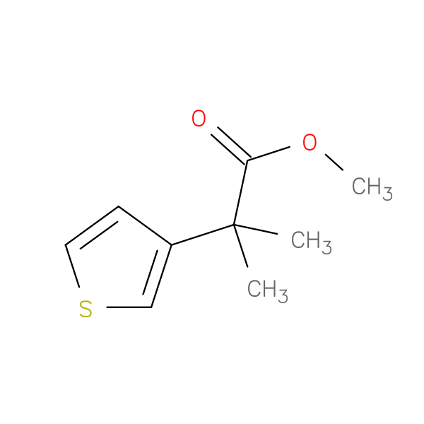 2-methyl-2-thiophen-3-yl-propionic acid methyl ester