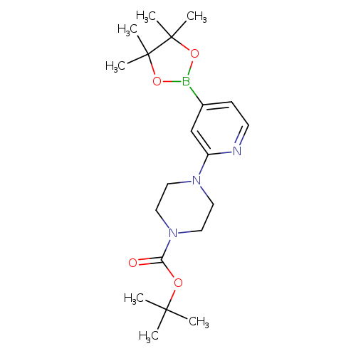 4-[4-(4,4,5,5-Tetramethyl-[1,3,2]dioxaborolan-2-yl)-pyridin-2-yl]-piperazine-1-carboxylic acid tert-butyl
 ester
