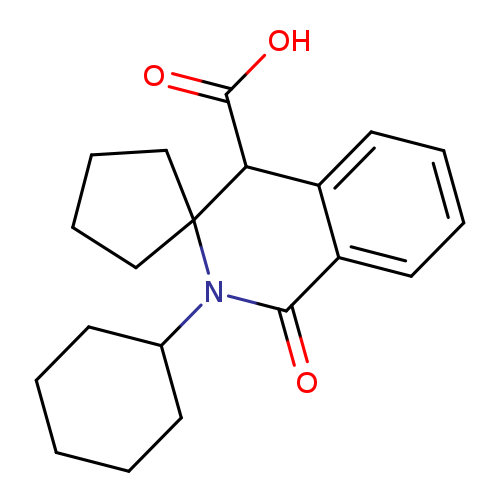 2'-Cyclohexyl-1'-oxo-1',4'-dihydro-2'h-spiro[cyclopentane-1,3'-isoquinoline]-4'-carboxylic acid