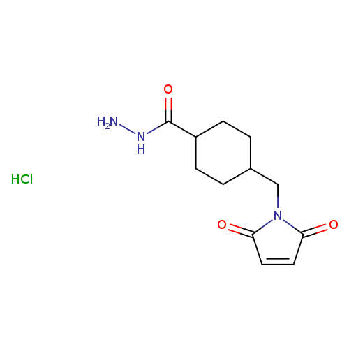 4-((2,5-Dioxo-2,5-dihydro-1H-pyrrol-1-yl)methyl)cyclohexane-1-carbohydrazide hydrochloride