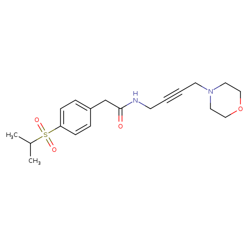 N-[4-(morpholin-4-yl)but-2-yn-1-yl]-2-[4-(propane-2-sulfonyl)phenyl]acetamide
