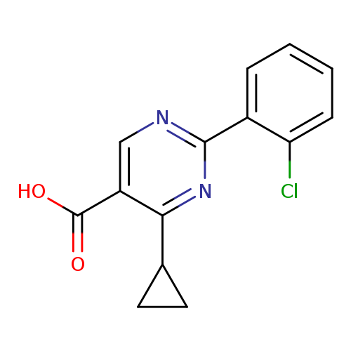 2-(2-chlorophenyl)-4-cyclopropylpyrimidine-5-carboxylic acid