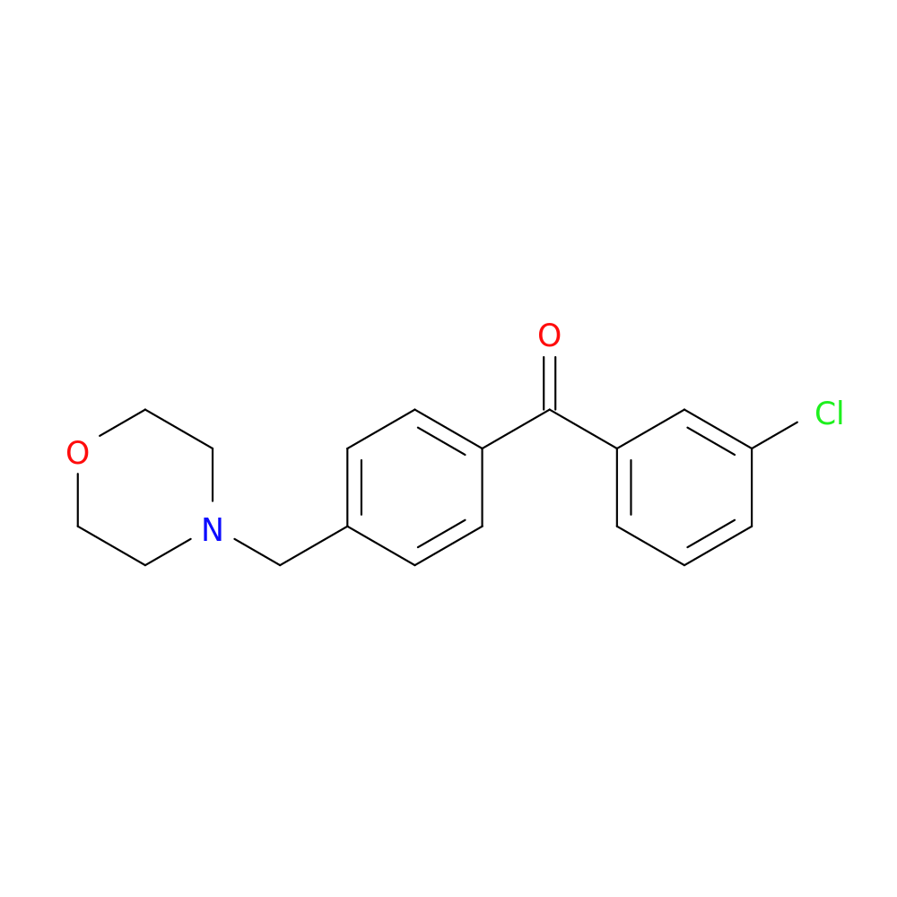 (3-Chlorophenyl)(4-(morpholinomethyl)phenyl)methanone