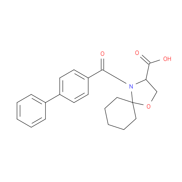 4-{[1,1'-biphenyl]-4-carbonyl}-1-oxa-4-azaspiro[4.5]decane-3-carboxylic acid