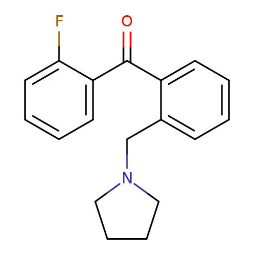 2-Fluoro-2'-pyrrolidinomethyl benzophenone