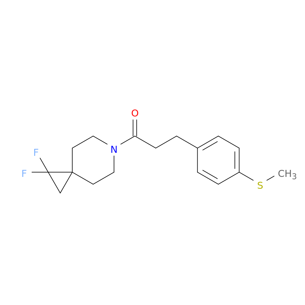 1-{1,1-difluoro-6-azaspiro[2.5]octan-6-yl}-3-[4-(methylsulfanyl)phenyl]propan-1-one