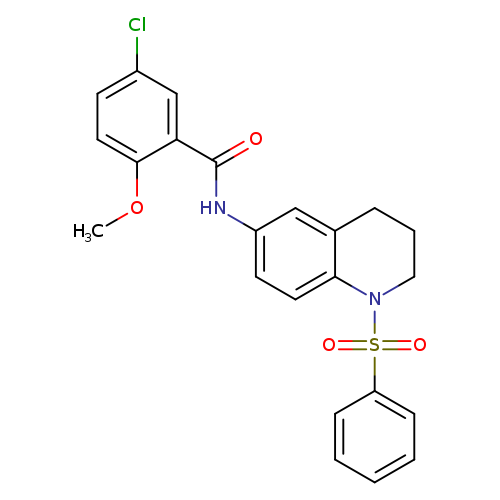 N-[1-(benzenesulfonyl)-1,2,3,4-tetrahydroquinolin-6-yl]-5-chloro-2-methoxybenzamide