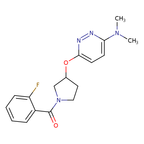 6-{[1-(2-fluorobenzoyl)pyrrolidin-3-yl]oxy}-N,N-dimethylpyridazin-3-amine