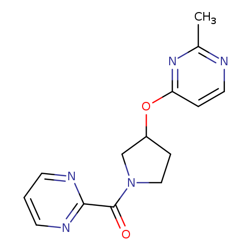 2-methyl-4-{[1-(pyrimidine-2-carbonyl)pyrrolidin-3-yl]oxy}pyrimidine