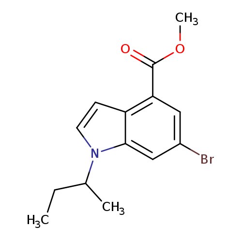 1H-Indole-4-carboxylic acid,6-bromo-1-(1-methylpropyl)-,methyl ester