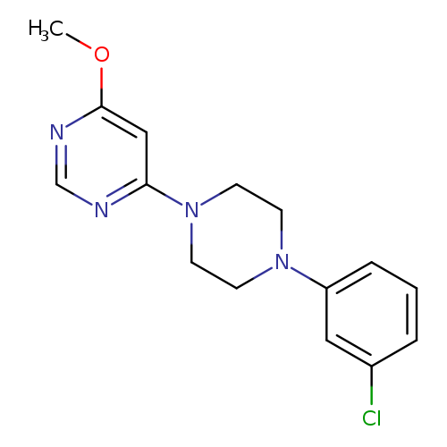 4-[4-(3-chlorophenyl)piperazin-1-yl]-6-methoxypyrimidine