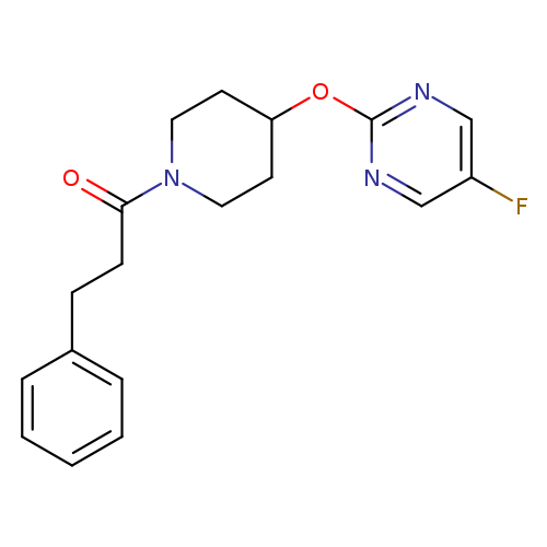 1-{4-[(5-fluoropyrimidin-2-yl)oxy]piperidin-1-yl}-3-phenylpropan-1-one