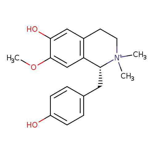 (1R)-1,2,3,4-Tetrahydro-6-hydroxy-1-[(4-hydroxyphenyl)methyl]-7-methoxy-2,2-dimethylisoquinolinium