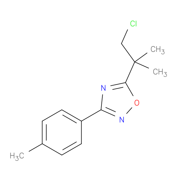 5-(1-Chloro-2-methylpropan-2-yl)-3-p-tolyl-1,2,4-oxadiazole