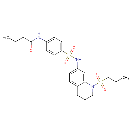 N-(4-{[1-(propane-1-sulfonyl)-1,2,3,4-tetrahydroquinolin-7-yl]sulfamoyl}phenyl)butanamide