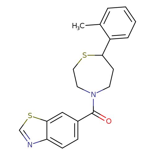 6-[7-(2-methylphenyl)-1,4-thiazepane-4-carbonyl]-1,3-benzothiazole