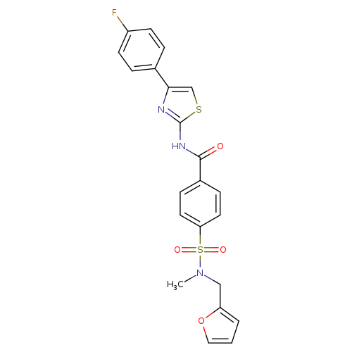 N-[4-(4-fluorophenyl)-1,3-thiazol-2-yl]-4-{[(furan-2-yl)methyl](methyl)sulfamoyl}benzamide